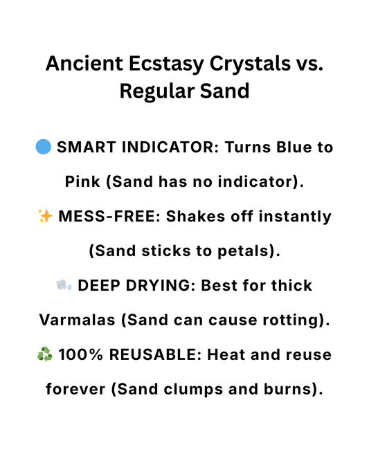 Varmala Forever Premium Silica Gel Crystals (1-2mm) for Flower Preservation | Blue-to-Pink Indicating & Reusable | Best for Wedding Varmala, Resin Art, Roses & Bouquets