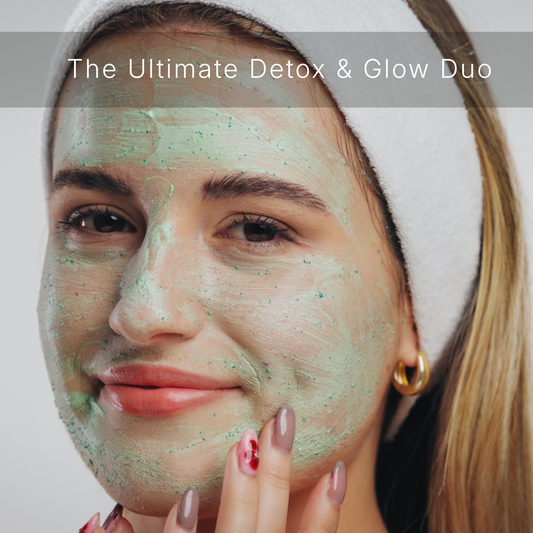 The Ultimate Detox & Glow Duo: French Green Clay (100g) & Bulgarian Rose Water (200ml)