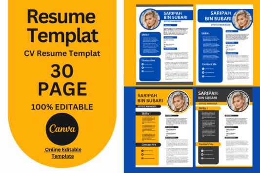 Ultimate 80+ Resume & CV Template Pack for Canva | Job Winning Designs
