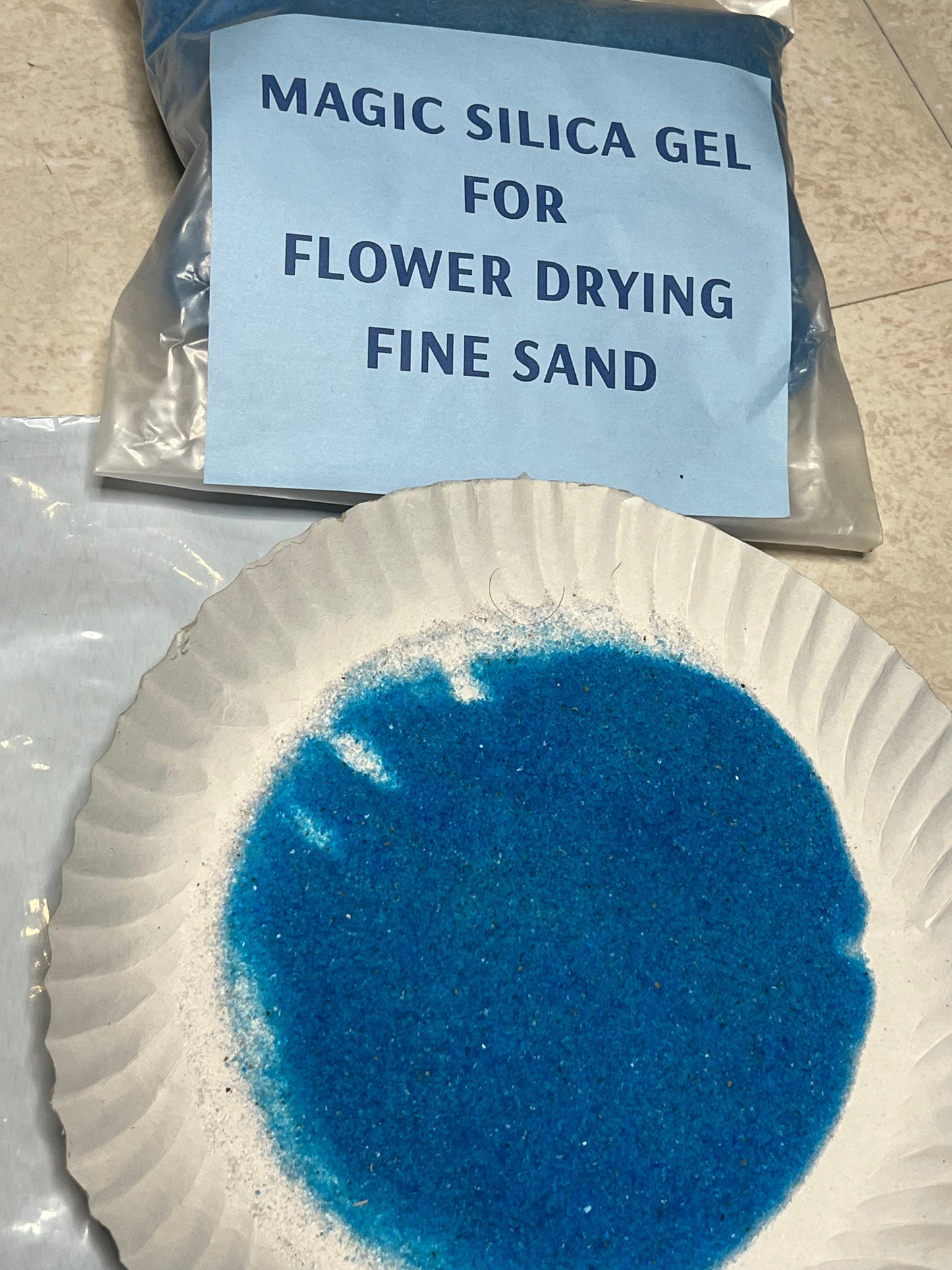 Blue Magic Silica Gel Crystal & Sand for Flower Drying in Resin Art | Silica Gel for Flower Drying