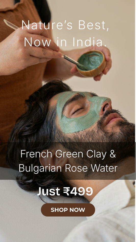 The Ultimate Detox & Glow Duo: French Green Clay (100g) & Bulgarian Rose Water (200ml)