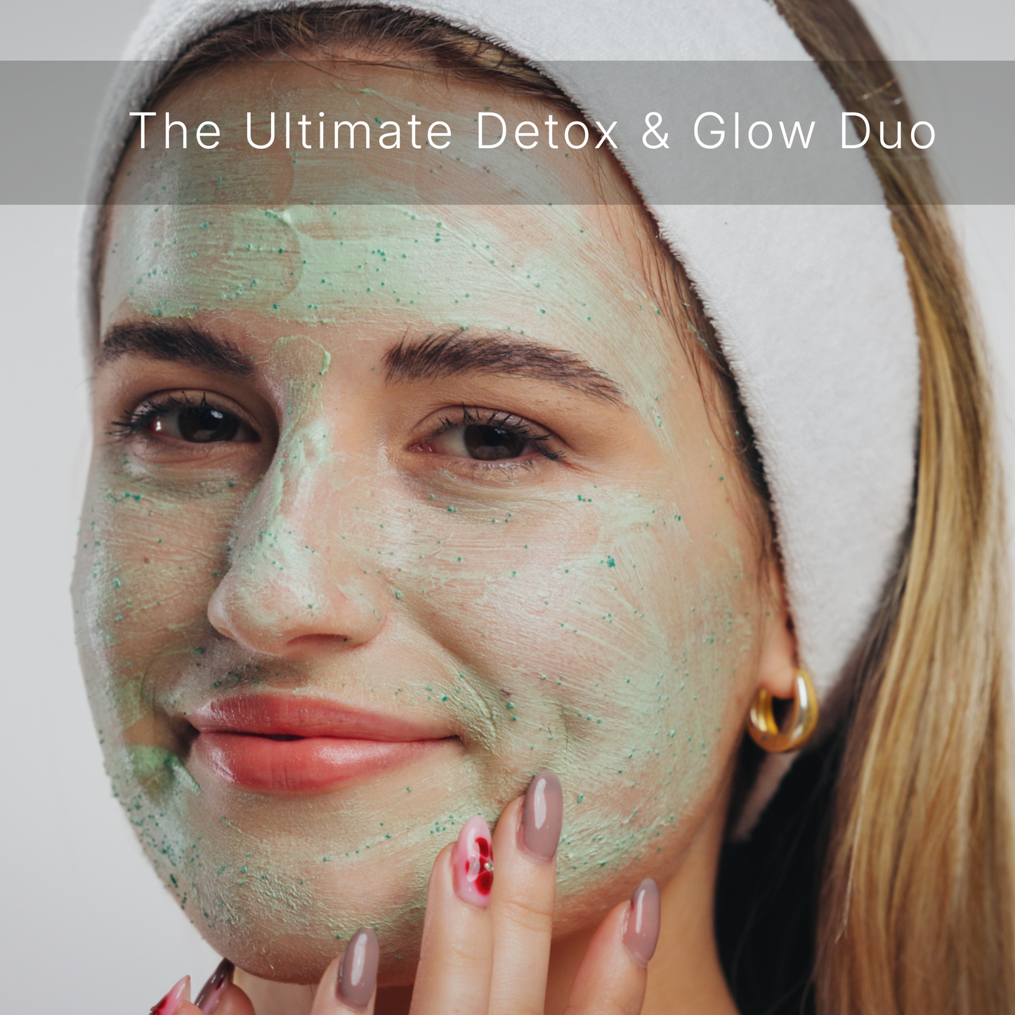 The Ultimate Detox & Glow Duo: French Green Clay (100g) & Bulgarian Rose Water (200ml)