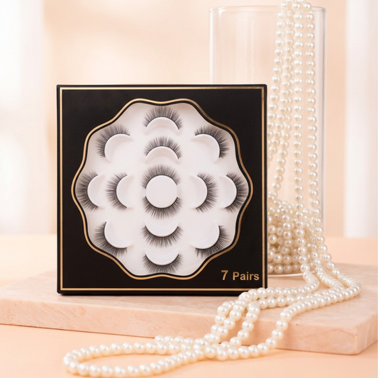 Premium 3D Handmade Bridal Eyelashes | Natural, Soft & Lightweight | Exclusive 7-Pair Set