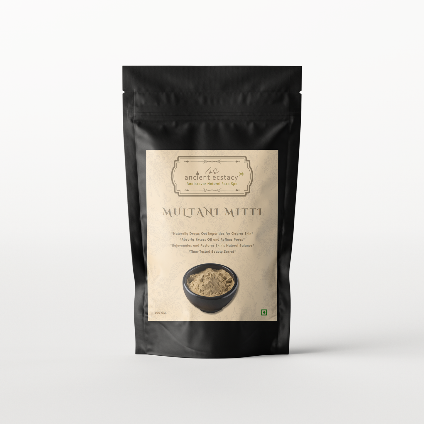 Ancient Ecstasy Traditional Multani Mitti - Extra Fine Fuller’s Earth (100g)
