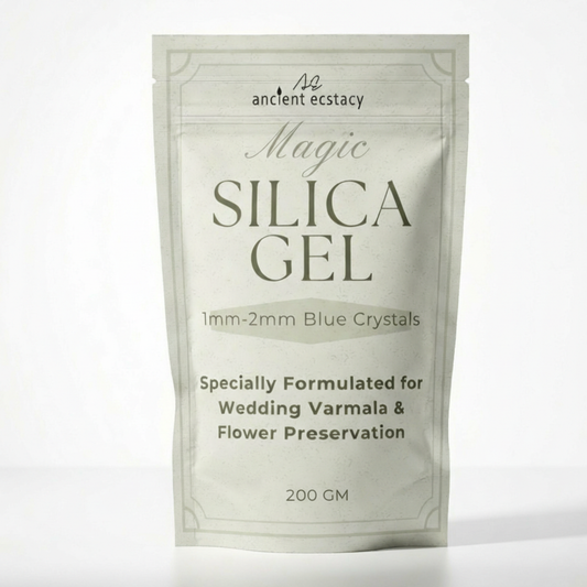 Varmala Forever Premium Silica Gel Crystals (1-2mm) for Flower Preservation | Blue-to-Pink Indicating & Reusable | Best for Wedding Varmala, Resin Art, Roses & Bouquets