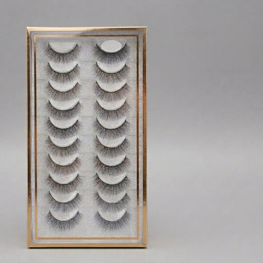 Premium 3D Handmade Bridal Eyelashes | Natural, Soft & Fluffy | The Ultimate 10-Pair Pro Master Kit